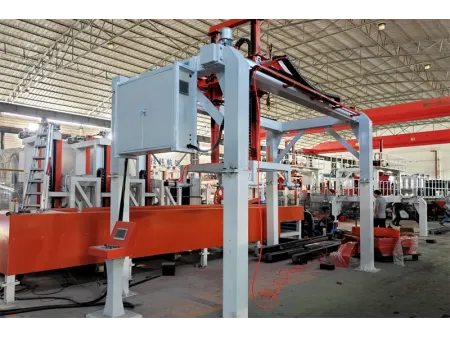 رافعة جسرية لإزالة القوالب مع مشبك للبلوك الخرساني (رافعة إزالة القوالب وفصلها عن الكتل) Demoulding Crane