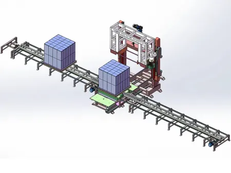 قاطعة الكتل والألواح الخرسانية أحادية الرأس مع هيكل جسري وطاولة دوارة Single-Head Gantry Concrete Cutter with Rotary Table