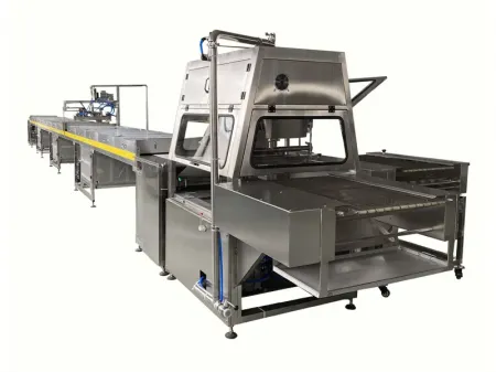 خط تغطية بالشكولاتة Chocolate Enrobing Line