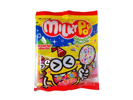 حلوى الفرقعة مع مصاصة حليب Popping Candy   Milk Tablet