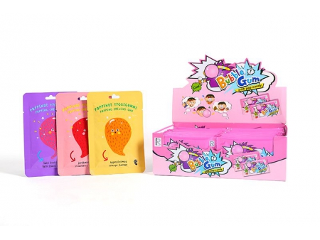 حلوى الفرقعة مع علكة الفقاعات Popping Candy   Bubble Gum
