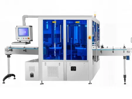 جهاز فحص أمبولات بلاستيك معبئة بتقنية النفخ والملء والإغلاق
