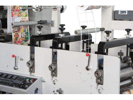 آلة الطباعة فليكسو (Flexo) بثلاث محطات للقطع القالبي الدوار، ZBS-320G