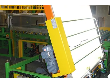ناقل إمالة لفحص ألواح الزجاج  Tilt Inspection Conveyor ناقل إمالة لفحص ألواح الزجاج  Tilt Inspection Conveyor