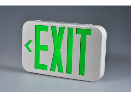 EZCXTEU2BCWEM   لوحة مخرج طوارئ LED مدمجة ثنائية اللون (لافتة خروج طوارئ صغيرة ثنائية اللون بإضاءة LED)