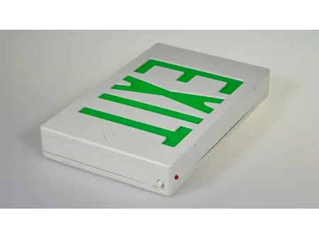 JEE2GWE   لافتة خروج طوارئ LED خضراء (معتمدة من UL للمواصفات الأمريكية والكندية)
