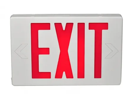 JEE2RWE    لافتة خروج طوارئ LED لون أحمر (معتمدة من UL للمواصفات الأمريكية والكندية)