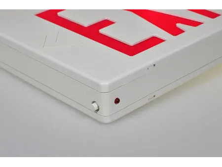 JEE2RWE    لافتة خروج طوارئ LED لون أحمر (معتمدة من UL للمواصفات الأمريكية والكندية)