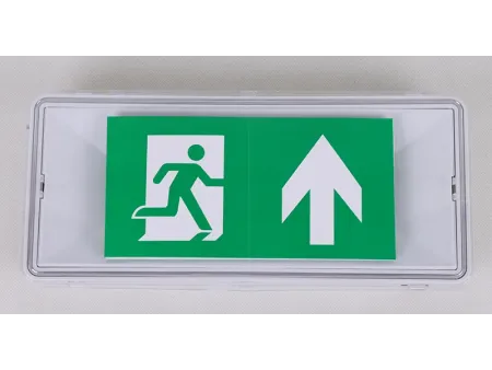LE515-11    كشاف طوارئ مدمج مع ملصق سهم اتجاه الخروج LED مقاوم للماء والغبار (مزود ب 11 لمبة ليد)