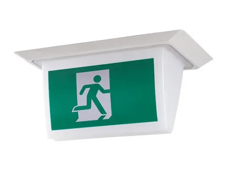 LE518   لوحة خروج طوارئ LED مضادة للماء – تصميم بـ 20 عدسة إضاءة نوع SMD2835 مع ملصق سهم الإتجاه