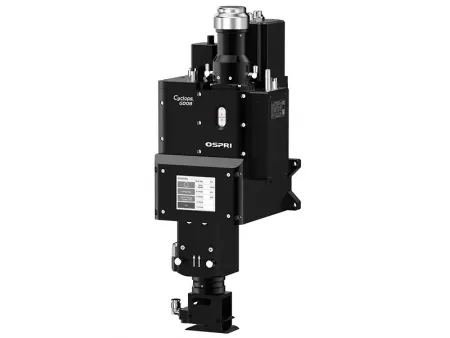 رأس لحام ليزر متأرجح مزدوج المحور بقدرة 8 كيلوواط، (مع جهاز نفث هواء (Air Knife) لإزالة الدخان والرذاذ من منطقة اللحام) 8KW Dual-Axis Wobble Laser Welding Head (with Air-Knife)