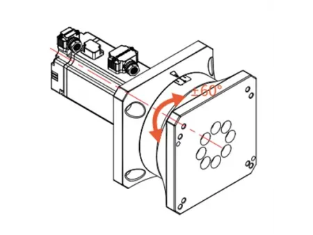 محور دوار لرأس القطع بالليزر للأنابيب والبروفيلات  Rotary Axis for Laser Tube Cutting Head