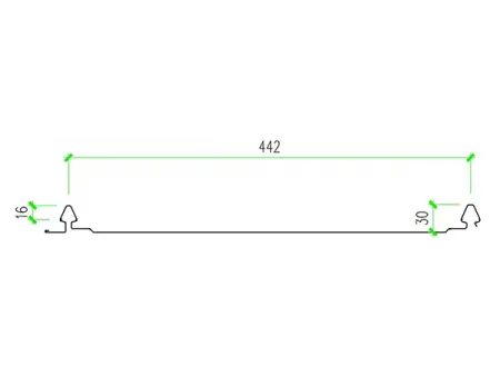 ألواح أسطح معدنية لتركيب الألواح الشمسية Solar-Ready Metal Roofing Panel