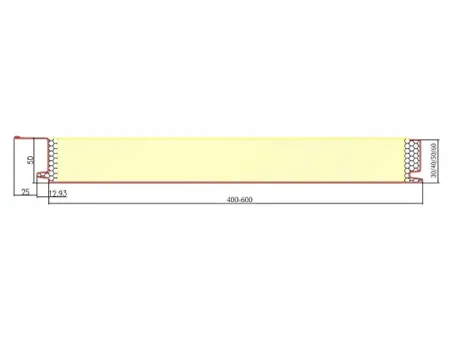 ألواح جدران ساندوتش بانل المعزولة للديكورات Decorative Insulated Wall Sandwich Panels