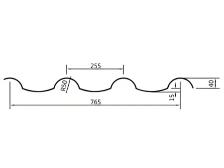 قرميد سقف معدني مطلية بألوان ذات طراز عتيق Antique-Style Color-Coated Steel Roofing Tiles