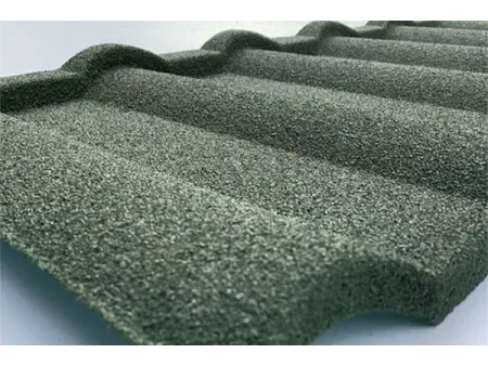 قرميد سقف معدني ذو مظهر حجري Stone Coated Metal Roofing Tiles