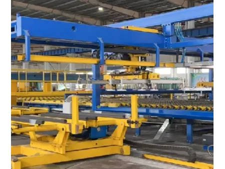 نظام أوتوماتيكي لتجميع وتكديس الألواح الزجاجية Glass Stacking Machine