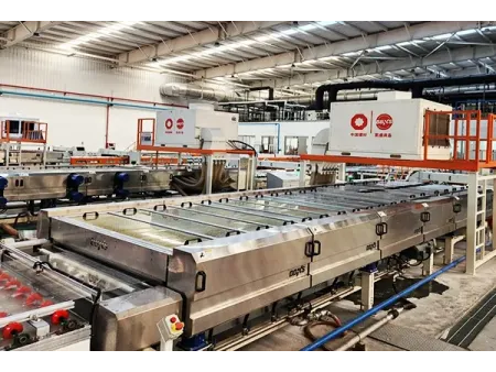 ماكينة أوتوماتيكية أفقية لغسل ألواح الزجاج الشمسي Solar Glass Washing Machine