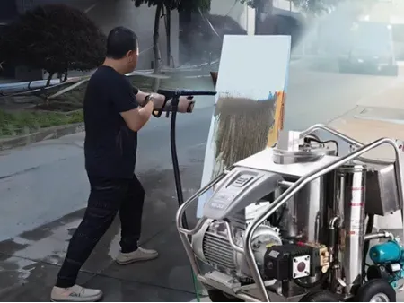 جهاز تنظيف عالي الضغط بالماء الساخن (لإزالة الأوساخ والمواد غير المرغوبة من المعدات والآليات والمركبات) Hot Water High-Pressure Cleaner (Diesel Heating)