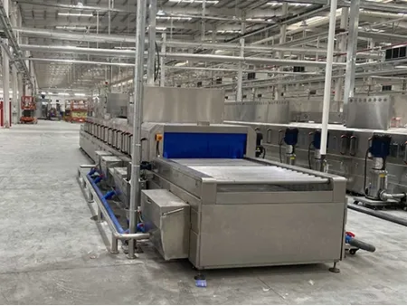 جهاز غسيل نفقي للتروس/ غسالة نفقية للتروس (لتنظيف التروس من الزيوت والرواسب الدقيقة بعد التشغيل) Tunnel Washer for Gears