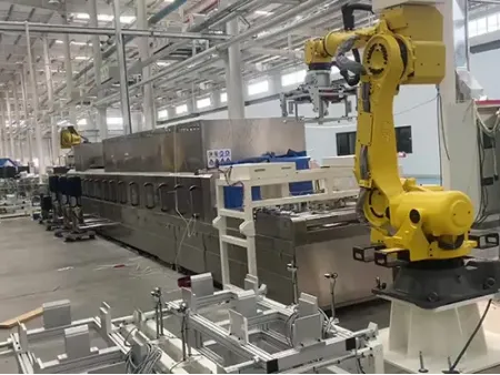 جهاز غسيل نفقي للتروس/ غسالة نفقية للتروس (لتنظيف التروس من الزيوت والرواسب الدقيقة بعد التشغيل) Tunnel Washer for Gears