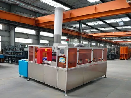 جهاز غسل نفقي لأعمدة المحركات (من الزيوت والشوائب والرواسب بعد التصنيع أو التشغيل) Tunnel Washer for Motor Shafts