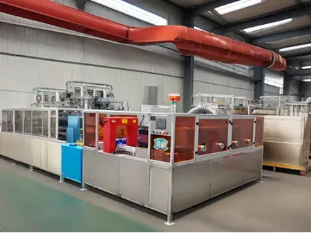 جهاز غسل نفقي لأعمدة المحركات (من الزيوت والشوائب والرواسب بعد التصنيع أو التشغيل) Tunnel Washer for Motor Shafts