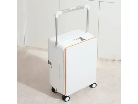 حقيبة يد بدون سحاب قابلة للفتح من الجانبين Dual Open Carry-On Luggage