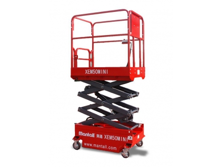 رافعة مقصية كهربائية صغيرة (رافعة سيزر لفت)، سلسلة XEM-MINI Mini Electric Scissor Lift