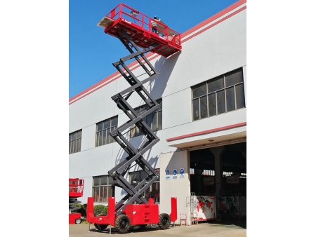 رافعة مقصية سيزر لفت متحركة ذاتية الدفع، سلسلة XDW Self-Propelled Rough Terrain Scissor Lift