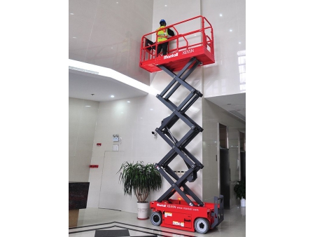 رافعة مقصية كهربائية متحركة ذاتية الدفع، سلسلة XE-N Electric Self-Propelled Scissor Lift