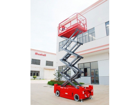 رافعة مقصية كهربائية متحركة ذاتية الدفع، سلسلة XE-W/OR Electric Self-Propelled Scissor Lift