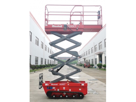رافعة مقصية بعجلات مجنزرة (زاحفة)، سلسلة XE-CT Crawler Scissor Lift