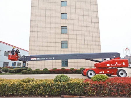 رافعة ذراع تلسكوبي متحركة ذاتية الدفع (رافعة مان لفت)، سلسلة HT390/HT410J Self-Propelled Telescopic Boom Lift