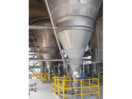 صومعة إزالة الغازات (لإزالة الأحاديّات والمذيبات والتخلص من الغازات الخطرة) Degassing Silo