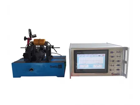 ماكينة موازنة ديناميكية بنظام محامل ثابتة (مع نظام نقل الحركة بالسير)