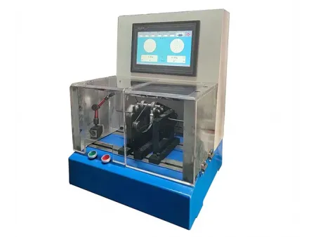 ماكينة موازنة ديناميكية بنظام محامل ثابتة (مع نظام نقل الحركة بالسير)