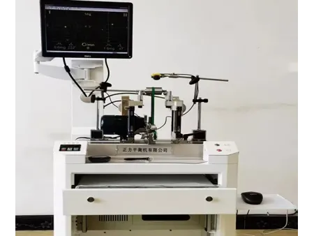 ماكينة موازنة ديناميكية بمحامل مرنة (مع نظام نقل الحركة بالسير)