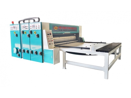 آلة شبه أوتوماتيكية للطباعة والتقطيع بالقالب (داي كت) للصناديق الكرتونية المضلعة