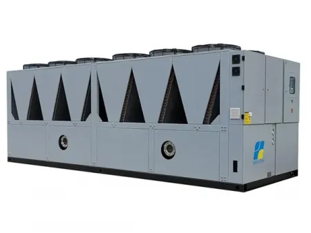 مبرد منخفض الحرارة مُبرَّد بالهواء (تشيلر تبريد بالماء مع ضاغط لولبي شبه مغلق) Air-Cooled Low-Temp Chiller