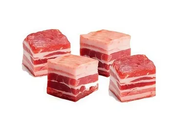 خط تقطيع لحوم بدون عظم آلي إلى مكعبات