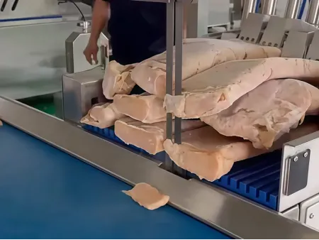 منشار تقطيع لحم بالعظم آلي شريطي Automatic Meat Band Saw