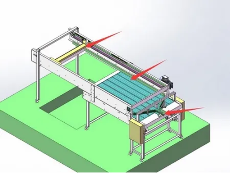 جهاز تفريغ العلب من المنصات (الباليت) وتحميلها على خط ناقل Can Depalletizer