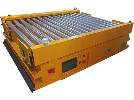 نظام مناولة المواد بشكل آلي (باستخدام عربة نقل موجهة AGV و رافعة شوكية ذكية RGV) AGV & RGV Autonomous Material Handling System