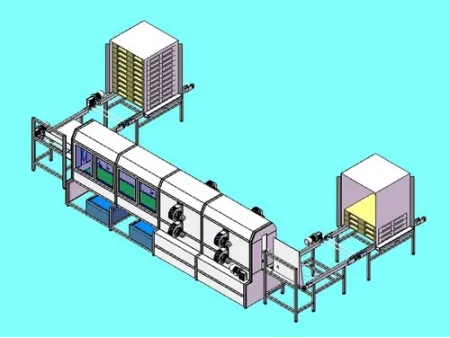 ماكينة غسل المنصات البلاستيكية (لغسل ألواح النقل البلاستيكية، باليتات النقل البلاستيكية) Plastic Pallet Washing Machine