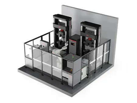 نظام ذكي متكامل لفحص شد الصفائح والألواح المعدنية والإنشائية (بقوة من 100 إلى 2000 كيلو نيوتن)