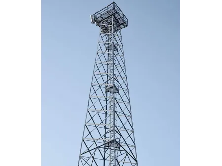 هيكل أمني قوي وعالي الثبات - حل هندسي متطور لمنصات المراقبة وحماية المنشآت الحيوية