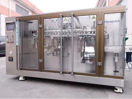 آلة تعبئة أكياس جاهزة ذات أشكال خاصة بفوهتين