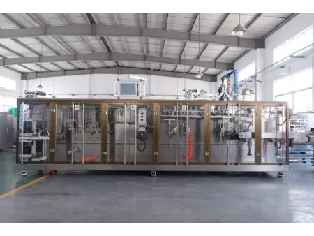 ماكينة تعبئة أكياس سحاب HFFS ذات فوهتين