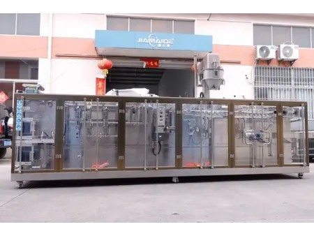 ماكينة تعبئة أكياس سحاب HFFS ذات فوهتين